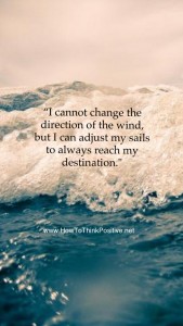 Inspirationa Quote - Adjust Your Sail