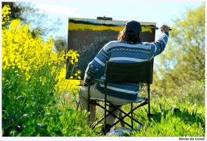 Passionate painting artist