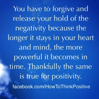 forgive and let go to release it