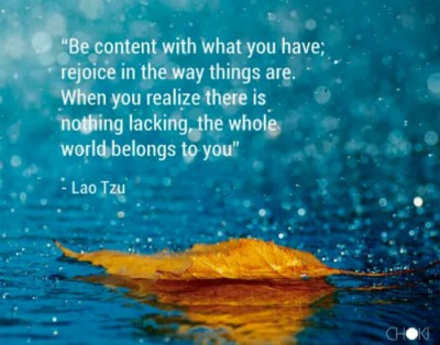 content in life quote