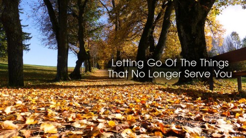 letting go of what doesn't serve you