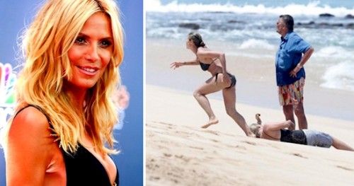Heidi Klum saved her son and his nanny from drowning